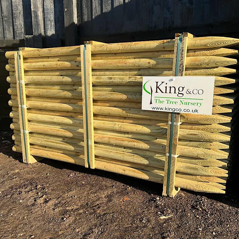 Machine Round Tree Stakes and Fence Posts 1.8m x 60mm